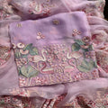 FASHIONKIYA BEST COLLTION EMBRODERY SARI PARSI WORK