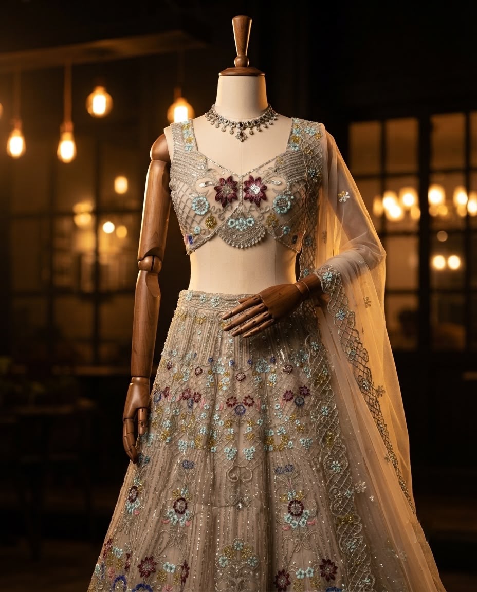 fashionkiya 4 Meter Flared Premium Butterfly Net Lehenga 🌟 ✨ Exceptional Quality • Can-Can + Canvas Layers • Glamour + Comfort