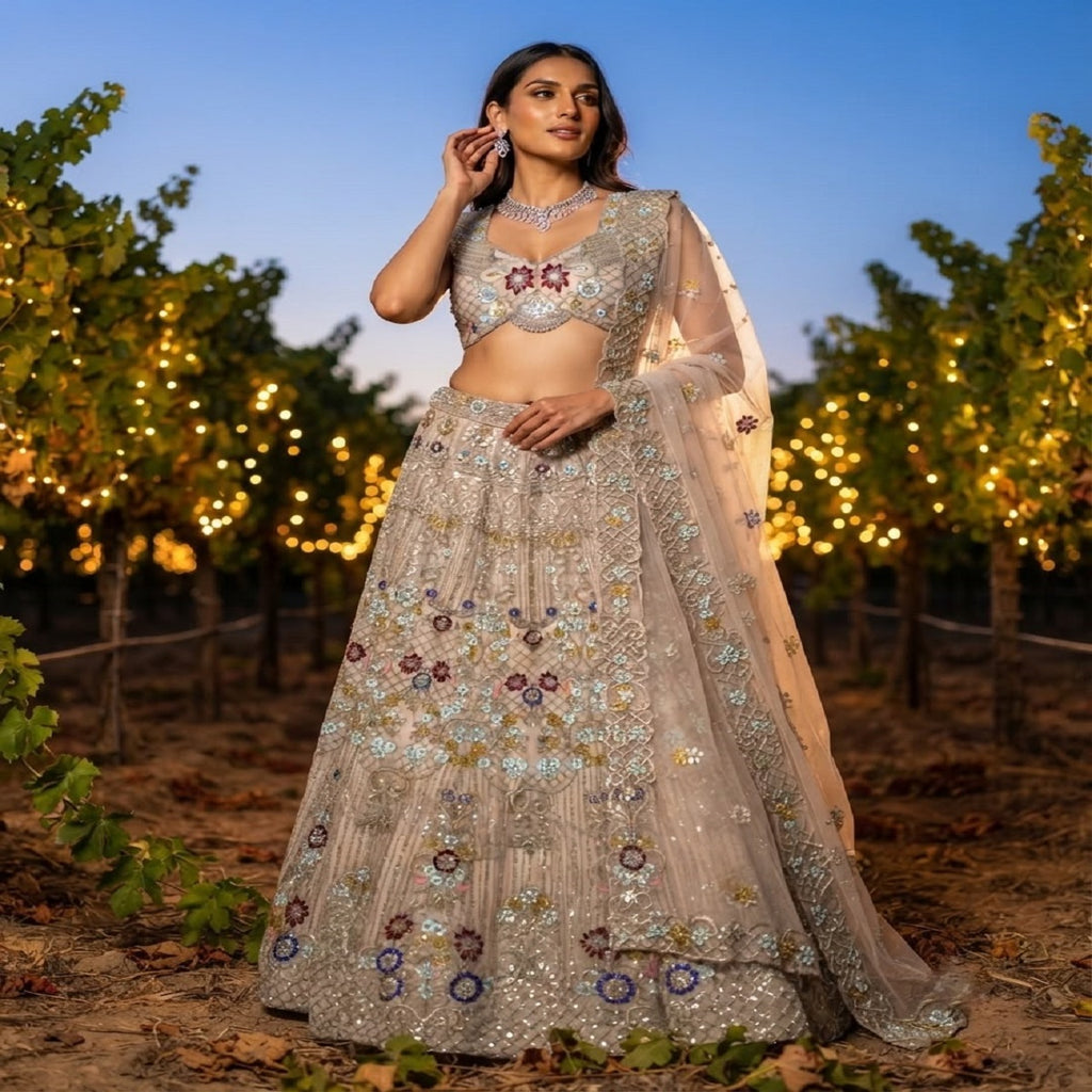 fashionkiya 4 Meter Flared Premium Butterfly Net Lehenga 🌟 ✨ Exceptional Quality • Can-Can + Canvas Layers • Glamour + Comfort