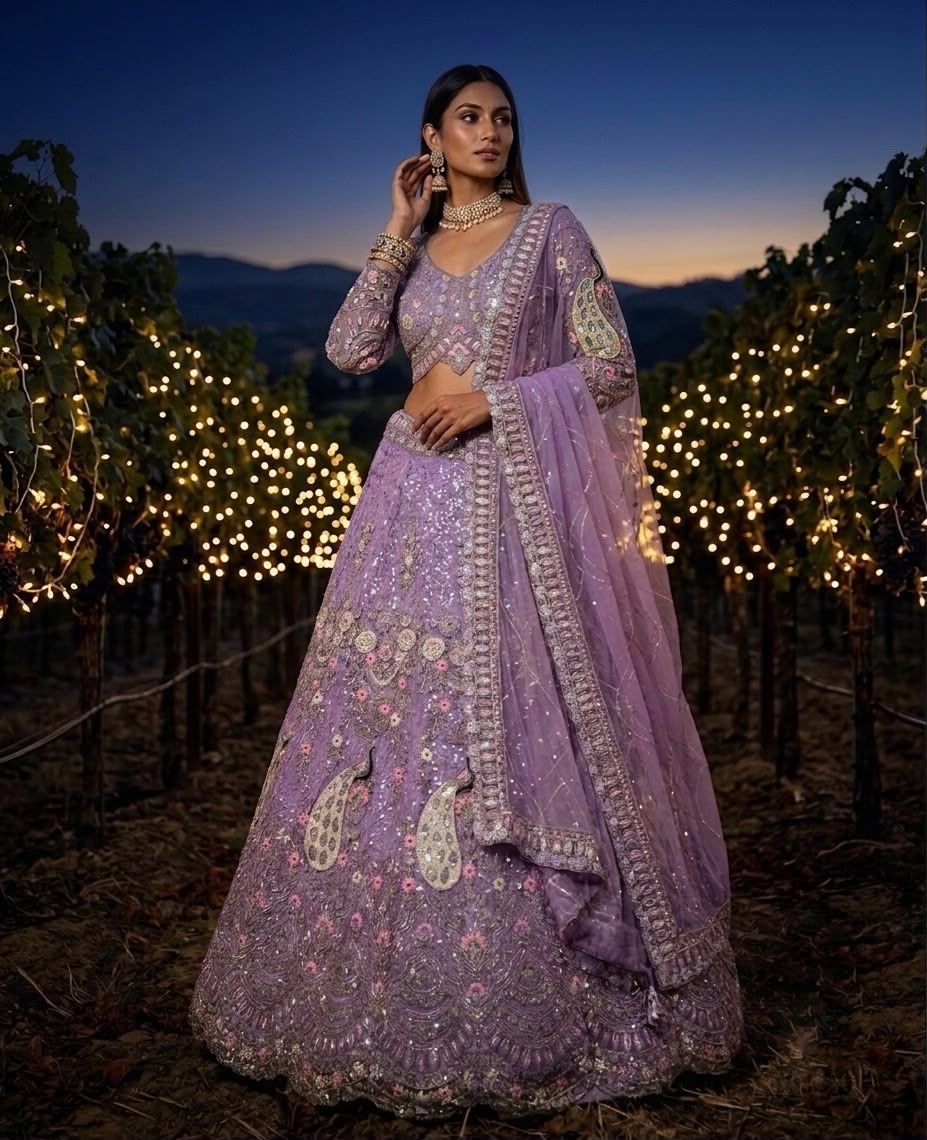 fashionkiya Launching 4 meter flared Coding Sequins Work Lehenga, Exceptional Quality with Can-Can and Canvas Layers, A Perfect Fusion of Glamour and Comfort