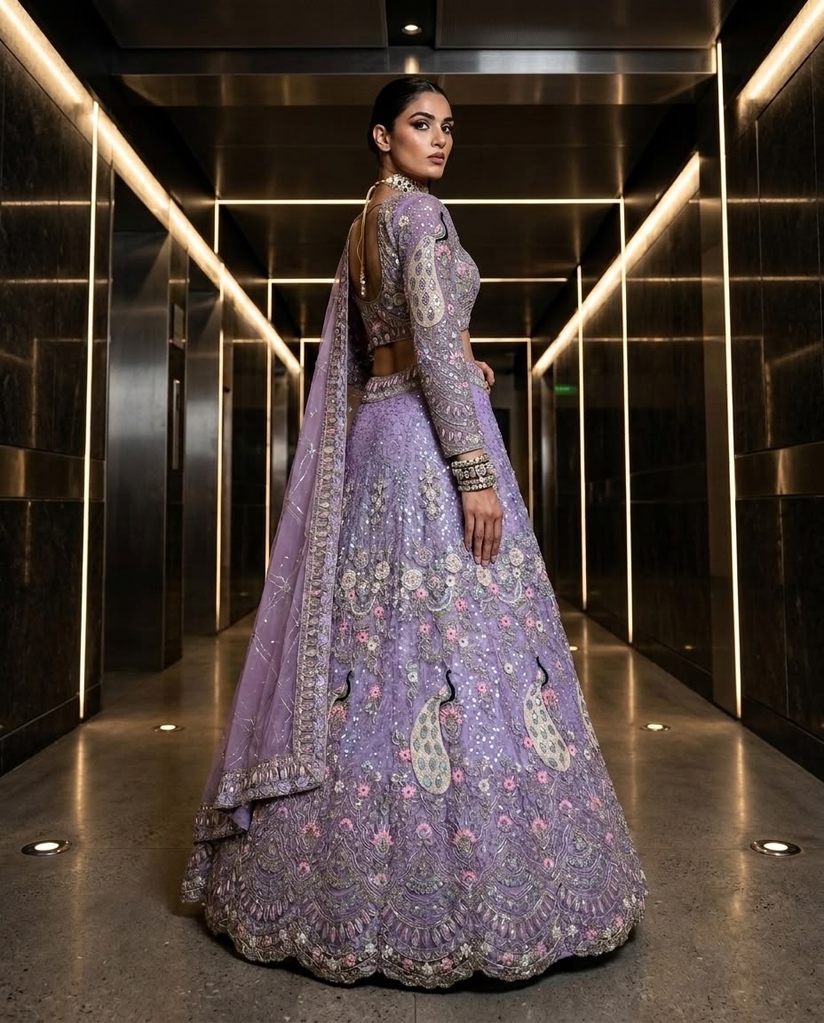 fashionkiya Launching 4 meter flared Coding Sequins Work Lehenga, Exceptional Quality with Can-Can and Canvas Layers, A Perfect Fusion of Glamour and Comfort