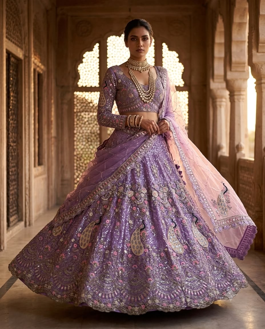 fashionkiya Launching 4 meter flared Coding Sequins Work Lehenga, Exceptional Quality with Can-Can and Canvas Layers, A Perfect Fusion of Glamour and Comfort