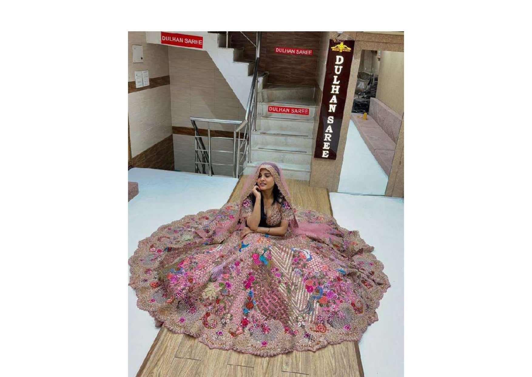 FASHIONKIYA lehenga work-embroidery sequins work with cancan & canvas patta