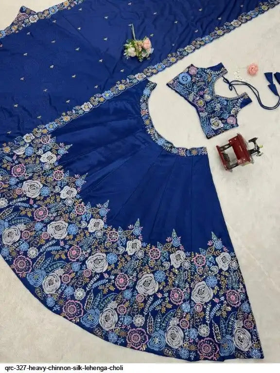 FASHIONKIYA HEAVY CHINNON SILK LEHENGA CHOLI